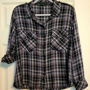 Sanctuary Boyfriend Snap-front Shirt